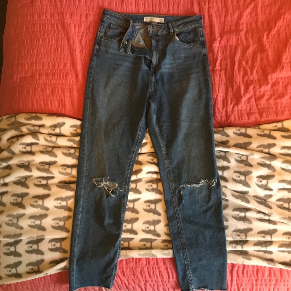 ASOS Ripped Mom Jean